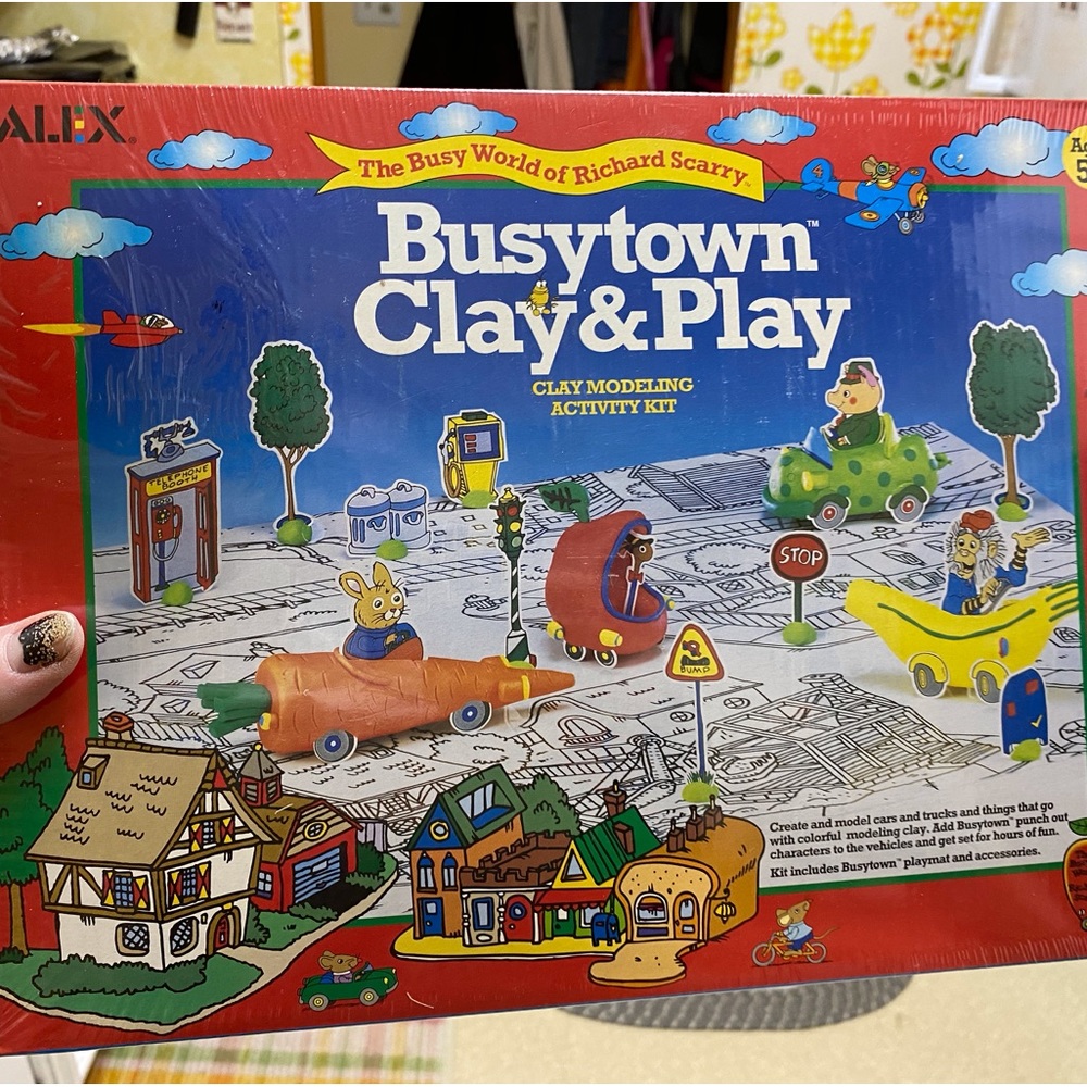 Vintage Busytown Clay & Play Set NIB